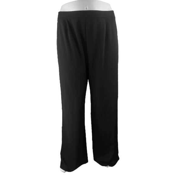 NEW Asos Design Women's Black High Waisted Wide Leg Trousers Pants Size 16 - Picture 1 of 4